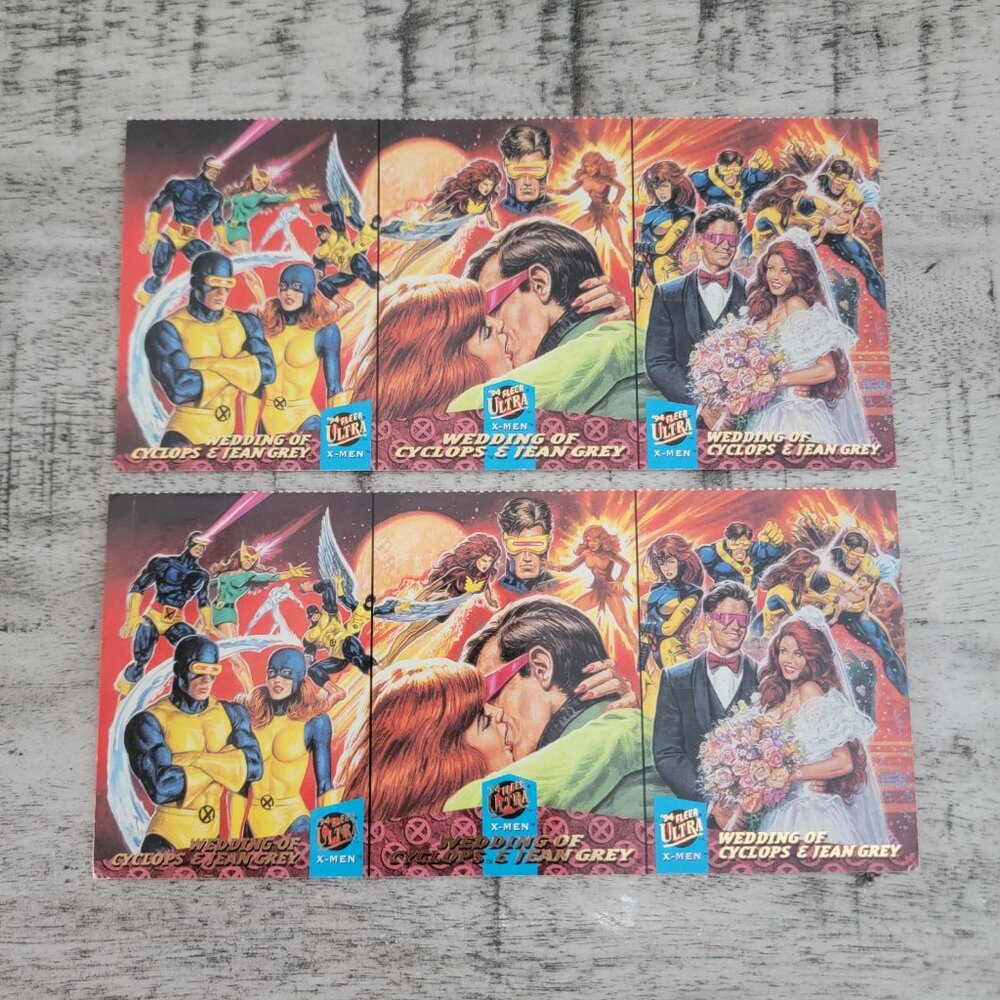 1994 Fleer Ultra X-Men Wedding of Cyclops and Jean Grey Trading Cards - Picture 9 of 15